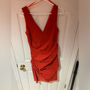Le chateau orange dress size xl. Worn once
